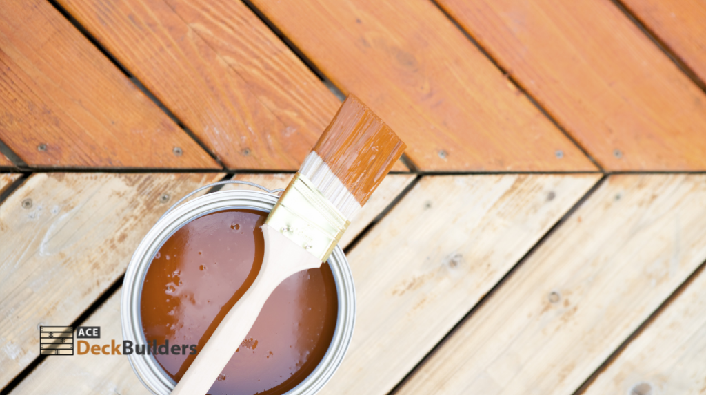 bucket of wood sealant