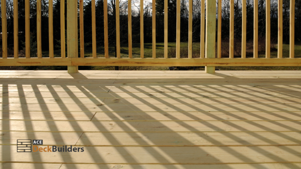 wooden deck