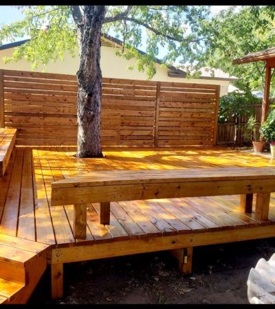 deck staining in Austin by Ace Deck Builders